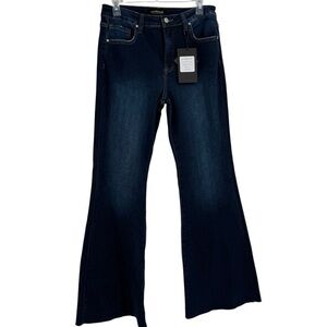 Social Threads X Risen Jeans High Rise Flare NWT Size 11/30 Raw Hem Women’s